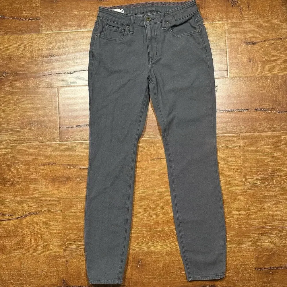 American Giant Jeans Mens 27x29 Gray Roughneck Canvas Skinny Fit Made In USA